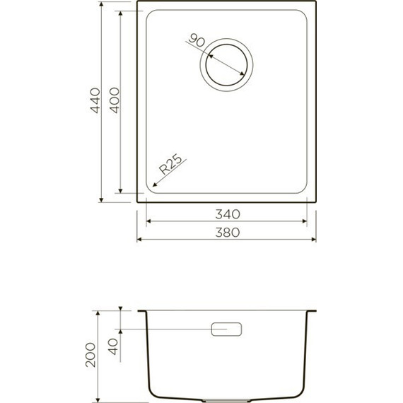 Кухонная мойка Omoikiri TADZAVA 38-U (4993077) 0,8 мм, нержавеющая сталь, Цвет производителя: нержавеющая сталь матовая - фото 6