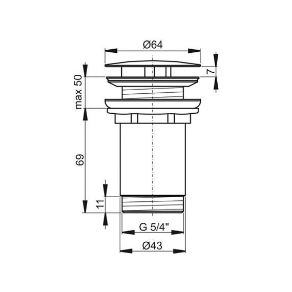 Донный клапан Ravak X01439 - фото, картинка 2 Донный клапан Ravak X01439 - фото 2