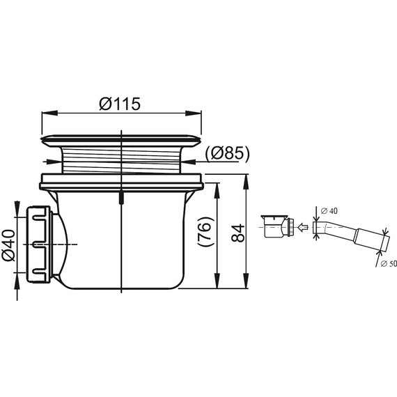 Сифон для душевого поддона Ravak BASIC X01308 DN90 - фото, картинка 2 Сифон для душевого поддона Ravak BASIC X01308 DN90 - фото 2