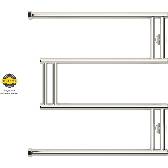 Полотенцесушитель водяной Сунержа High-Tech model "M" П4 600x600 мм 00-0050-6060 - фото 3