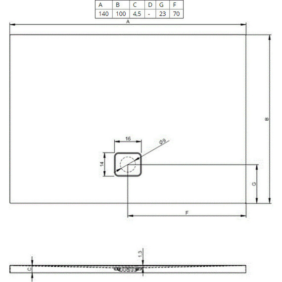 Акриловый поддон Riho Basel 434 140х100 см D005042005 - фото 2