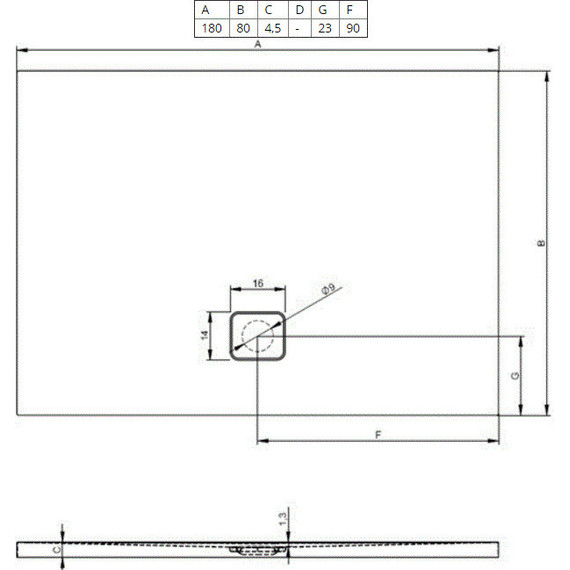 Акриловый поддон Riho Basel 424 180х80 см D005045005 - фото 2