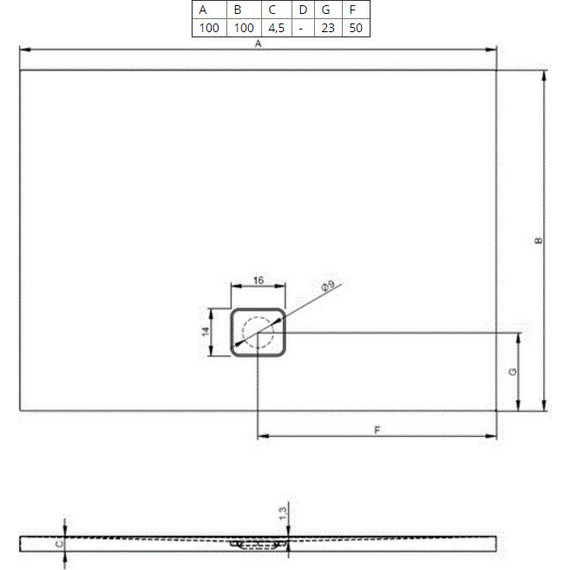 Акриловый поддон Riho Basel 100х100 см D005035005 - фото 2