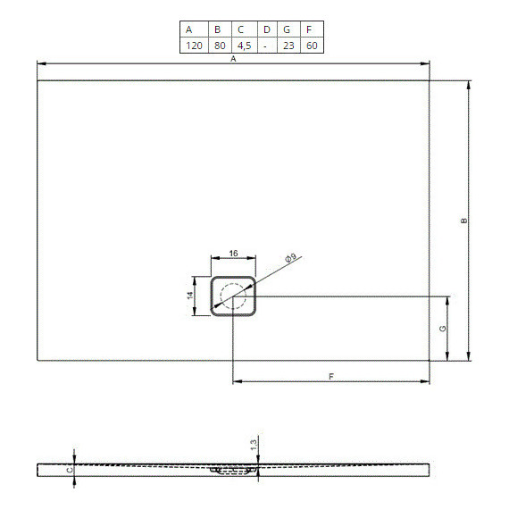 Акриловый поддон Riho Basel 406 120х80 см D005008005 - фото 2