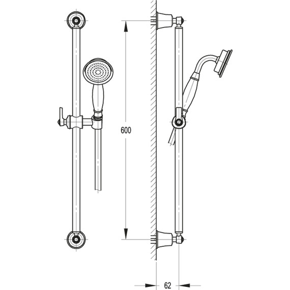 Душевая стойка Cezares Liberty CD 01 - фото 3