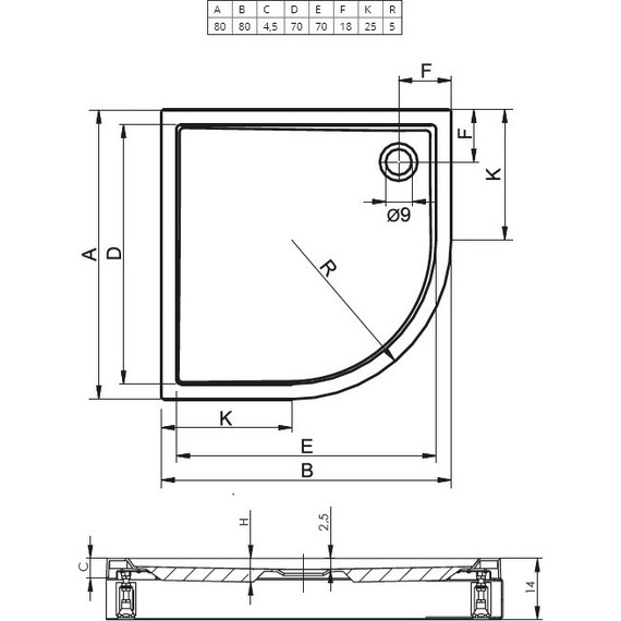 Акриловый поддон Riho Davos 279 80х80 см D002018005 - фото, картинка 2 Акриловый поддон Riho Davos 279 80х80 см D002018005 - фото 2