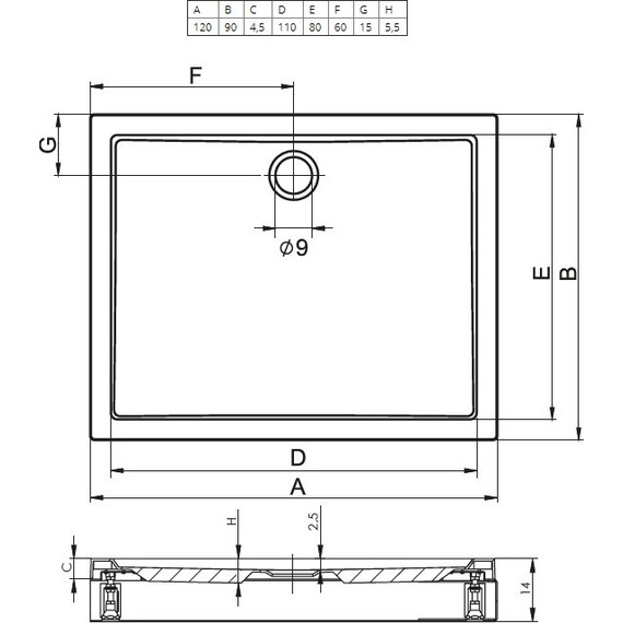 Акриловый поддон Riho Davos 255 120х90 см D002008005 - фото, картинка 2 Акриловый поддон Riho Davos 255 120х90 см D002008005 - фото 2