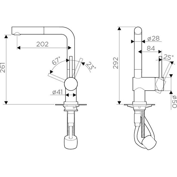 Смеситель для кухни Omoikiri Akashi-S OAK-CR-35-S 4994509, хром - фото 11