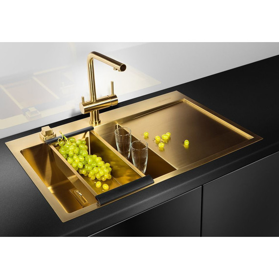 Смеситель для кухни Omoikiri Nagano-PVD-G 4994178, светлое золото - фото 12