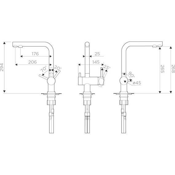 Смеситель для кухни Omoikiri Nagano-C 4994146, хром - фото 5