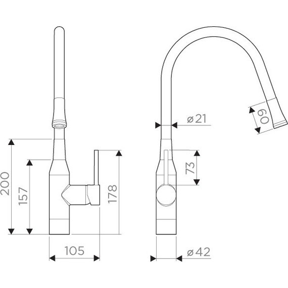 Смеситель для кухни Omoikiri Yatomi-BN-WH 4994250, сталь/белый - фото 3