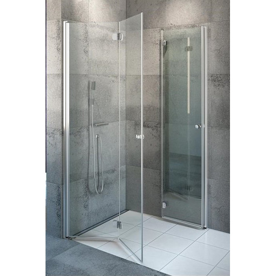 Душевое ограждение Radaway EOS KDD-B 100х90 см, хром/матовое - фото 