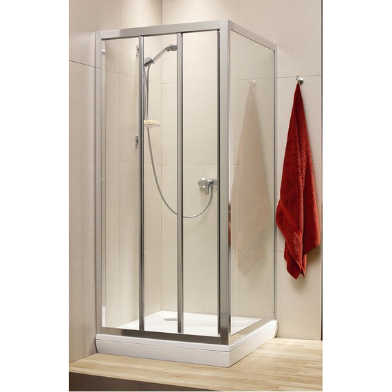 Душевое ограждение Radaway Treviso DW+S 120х100 см, хром/коричневое - фото 