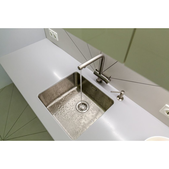 Дозатор для моющего средства OM-02-BN 4995008, сталь - фото 7