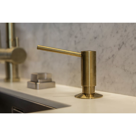 Дозатор для моющего средства OM-02-PVD-G 4995005, светлое золото - фото 8