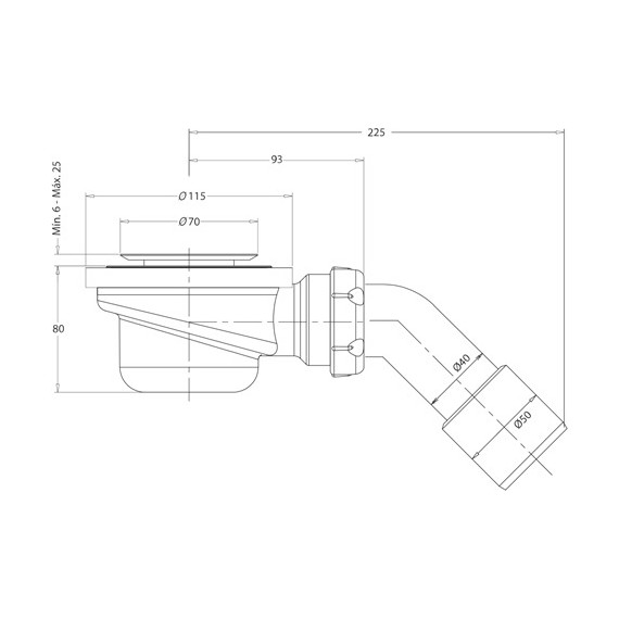 Сифон для душевого поддона Radaway PB50T - фото 2