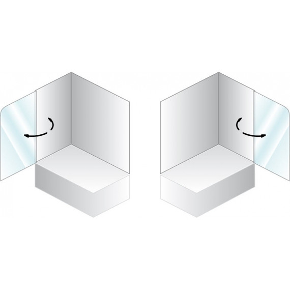 Шторка для ванны Kolpa-San Sole TP 75 см, хром/прозрачное - фото 3