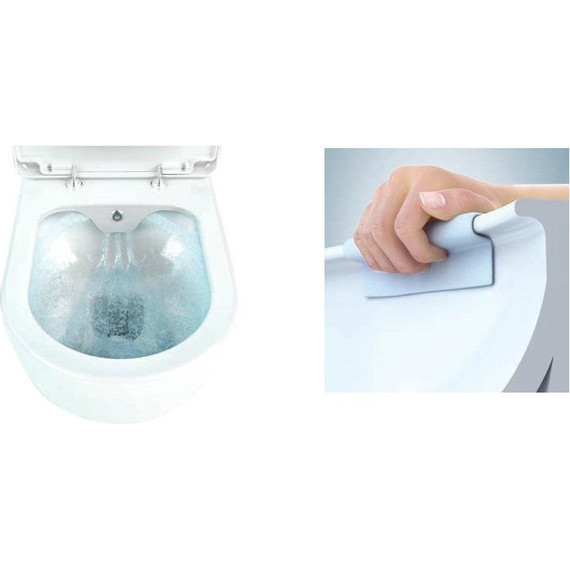 Унитаз подвесной безободковый Kale OPTIMUM с крышкой без микролифта, белый - фото 7