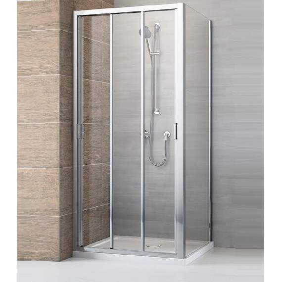 Душевое ограждение Radaway Evo DW+S 95х90 см, хром/прозрачное - фото 