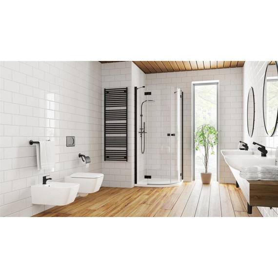 Душевое ограждение Radaway Essenza New Black PDD 80х80 см, черный/прозрачное - фото 4