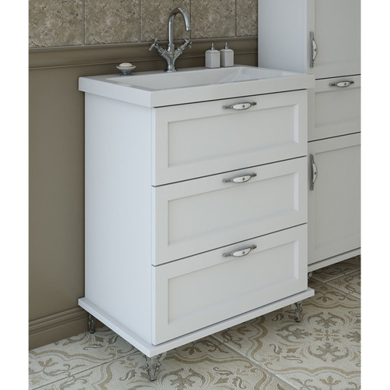 Тумба напольная с раковиной Эстет Bali Classic 80 см, 3 ящика ФР-00002233 - фото, картинка 5 Тумба напольная с раковиной Эстет Bali Classic 80 см, 3 ящика ФР-00002233 - фото 5