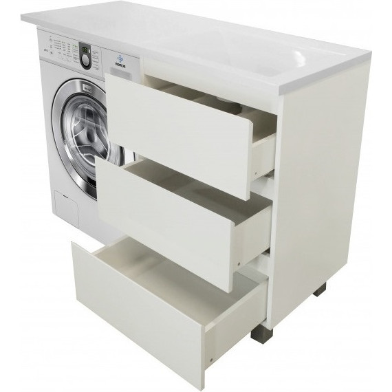 Тумба напольная с раковиной-столешницей Эстет Dallas Luxe 110 см R, 3 ящика ФР-00002019 - фото 7