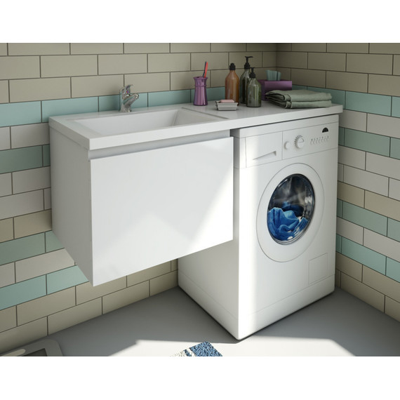 Тумба подвесная с раковиной-столешницей Эстет Dallas Luxe 110 см L, 1 ящик ФР-00002025 - фото, картинка 6 Тумба подвесная с раковиной-столешницей Эстет Dallas Luxe 110 см L, 1 ящик ФР-00002025 - фото 6