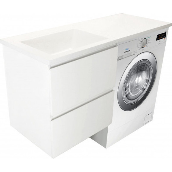 Тумба подвесная с раковиной-столешницей Эстет Dallas Luxe 140 см L, 2 ящика ФР-00002923 - фото, картинка 5 Тумба подвесная с раковиной-столешницей Эстет Dallas Luxe 140 см L, 2 ящика ФР-00002923 - фото 5