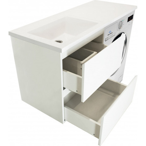 Тумба подвесная с раковиной-столешницей Эстет Dallas Luxe 115 см L, 2 ящика ФР-00002296 - фото, картинка 8 Тумба подвесная с раковиной-столешницей Эстет Dallas Luxe 115 см L, 2 ящика ФР-00002296 - фото 8