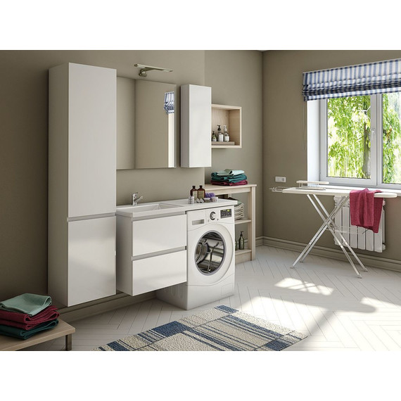 Тумба подвесная с раковиной-столешницей Эстет Dallas Luxe 120 см L, 2 ящика ФР-00001928 - фото, картинка 6 Тумба подвесная с раковиной-столешницей Эстет Dallas Luxe 120 см L, 2 ящика ФР-00001928 - фото 6