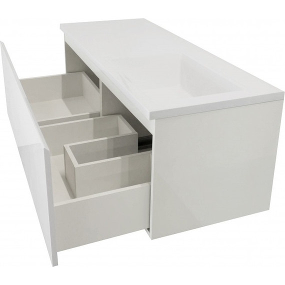 Тумба подвесная с раковиной-столешницей Эстет Dallas Luxe 115 см R, 1 ящик ФР-00002303 - фото, картинка 8 Тумба подвесная с раковиной-столешницей Эстет Dallas Luxe 115 см R, 1 ящик ФР-00002303 - фото 8