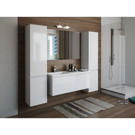 Тумба подвесная с раковиной-столешницей Эстет Dallas Luxe 140 см L, 1 ящик ФР-00002926 - фото 7