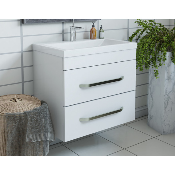 Тумба подвесная с раковиной Эстет Monaco 60 см, 2 ящика ФР-00002237 - фото 5