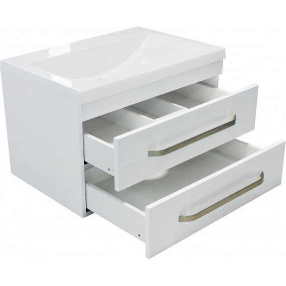 Тумба подвесная с раковиной Эстет Monaco 60 см, 2 ящика ФР-00002237 - фото 8