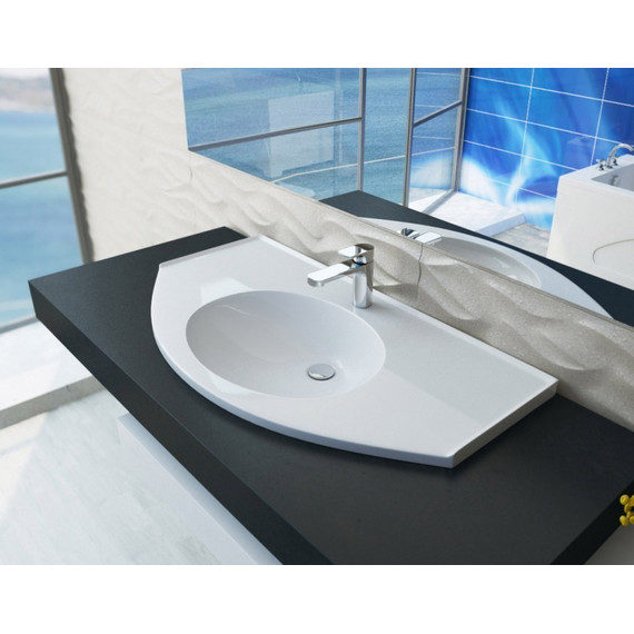 Раковина врезная на столешницу Эстет Флорида 100 см ФР-00000802 - фото 3