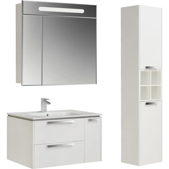 Пенал подвесной Roca Lago 35 см с корзиной 857297806, белый - фото 6