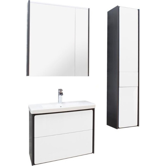 Пенал подвесной ROCA Ronda 32 см правый ZRU9302967, белый глянец/антрацит - фото, картинка 10 Пенал подвесной ROCA Ronda 32 см правый ZRU9302967, белый глянец/антрацит - фото 10