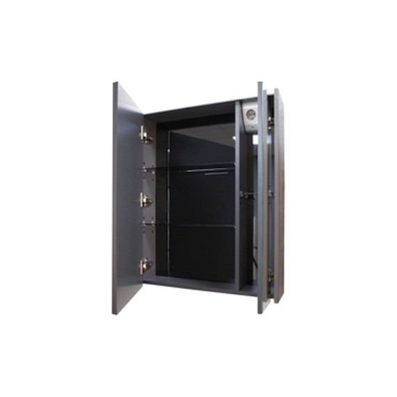 Зеркальный шкаф ROCA Ronda 70 см ZRU9302969, антрацит - фото, картинка 5 Зеркальный шкаф ROCA Ronda 70 см ZRU9302969, антрацит - фото 5