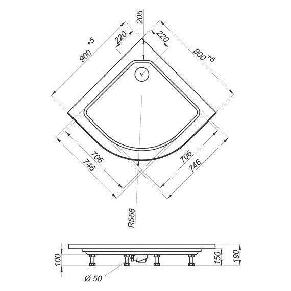 Душевая кабина Triton Стандарт А ДН4 Аква Полосы 90х90 см, белый/узор - фото, картинка 4 Душевая кабина Triton Стандарт А ДН4 Аква Полосы 90х90 см, белый/узор - фото 4