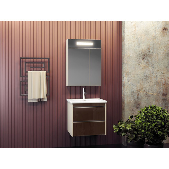 Зеркало-шкаф Smile Фреш 60 см, белый - фото 6