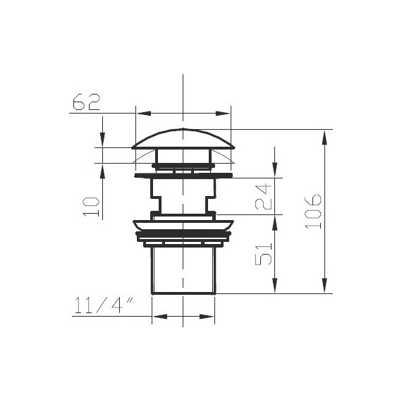 Донный клапан Bronze de Luxe 21984/1, дракон, бронза - фото 2