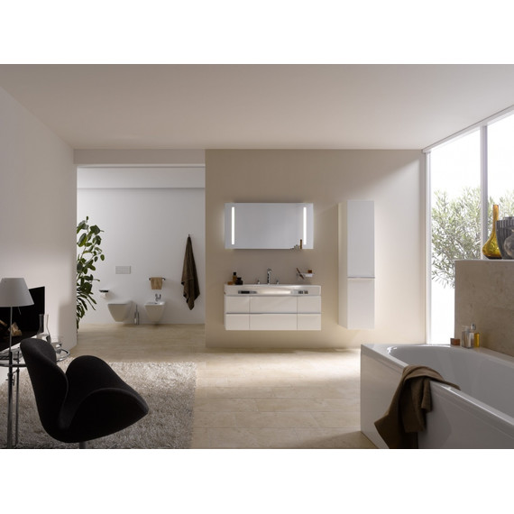 Тумба подвесная с раковиной-столешницей LAUFEN Case 180 см 4.0140.1.075.475.1, белый глянцевый - фото 2