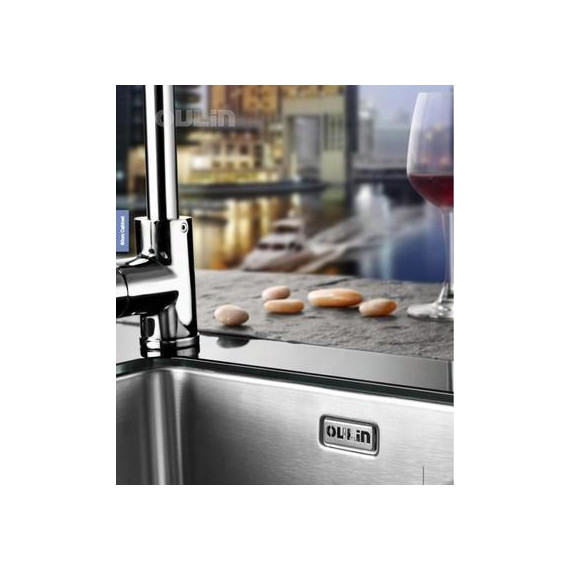 Кухонная мойка Oulin OL-0362 1 мм, нержавеющая сталь - фото 5