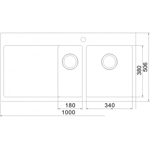 Кухонная мойка Oulin OL-FTR201R 1,2 мм, нержавеющая сталь - фото 5