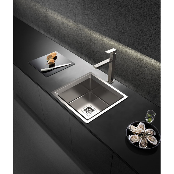 Кухонная мойка Oulin OL-FU114 1,2 мм, нержавеющая сталь - фото 5