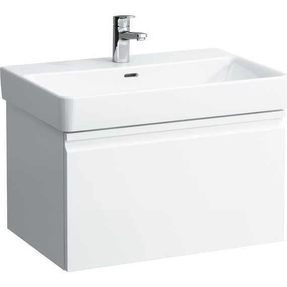 Тумба подвесная с раковиной LAUFEN PRO S 70 см 4.8345.2.096.463.1, белый - фото 