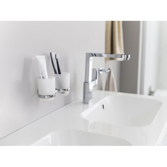 Двойной стакан для зубных щеток CR 220 Ravak Chrome X07P189 - фото, картинка 4 Двойной стакан для зубных щеток CR 220 Ravak Chrome X07P189 - фото 4