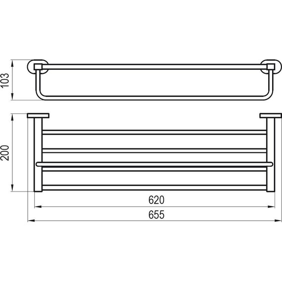 Держатель для полотенец CR 330 Ravak Chrome X07P194 - фото 4