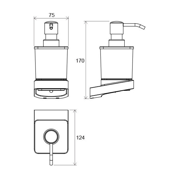 Дозатор для жидкого мыла TD 231 Ravak 10° X07P323 - фото 3
