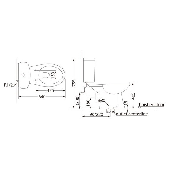 Унитаз-компакт Creo Ceramique PROJECT с крышкой микролифт - фото, картинка 16 Унитаз-компакт Creo Ceramique PROJECT с крышкой микролифт - фото 16